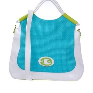 Braccialini turquoise handbag